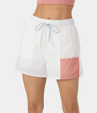 Everyday Color Block Drawstring Pocket 2-in-1 Shorts 4