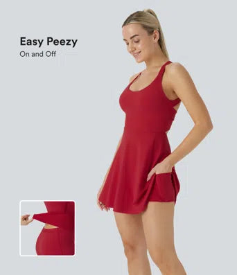 Backless Twisted Active Dress