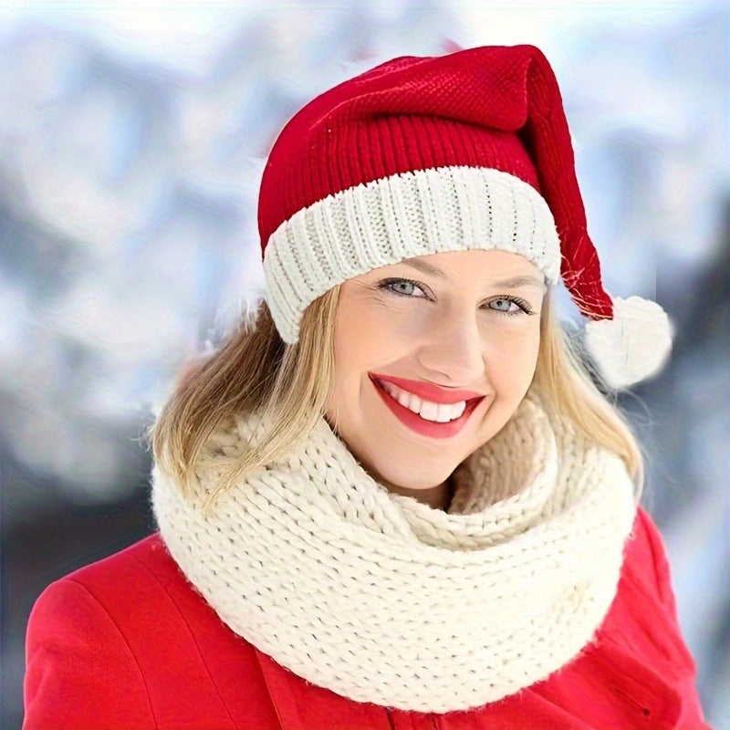 Christmas Hat With Fur Ball 03