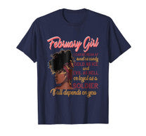 February Girl T-Shirt Funny Birthday Gift For Women