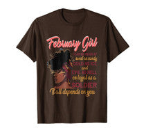February Girl T-Shirt Funny Birthday Gift For Women