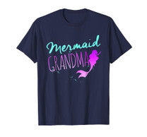 Mermaid Grandma Birthday And Bachelorette Party Gift Shirt