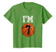 Kids Cute Basketball I'm 7 Boy Girl 7th Birthday Gift T-Shirt