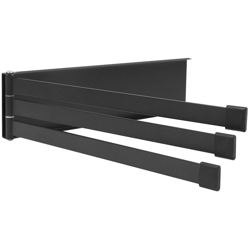 Waterproof stainless steel towel bar with punch-free installation system for bathroom walls