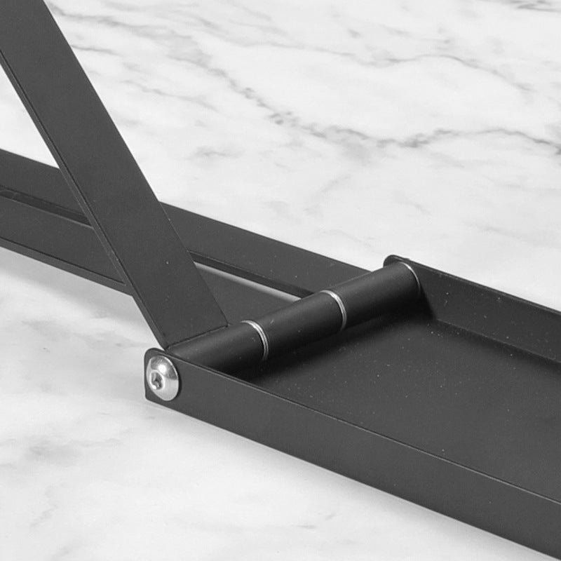 Contemporary bathroom accessory showing no-drill towel rack with maximum weight capacity and easy installation