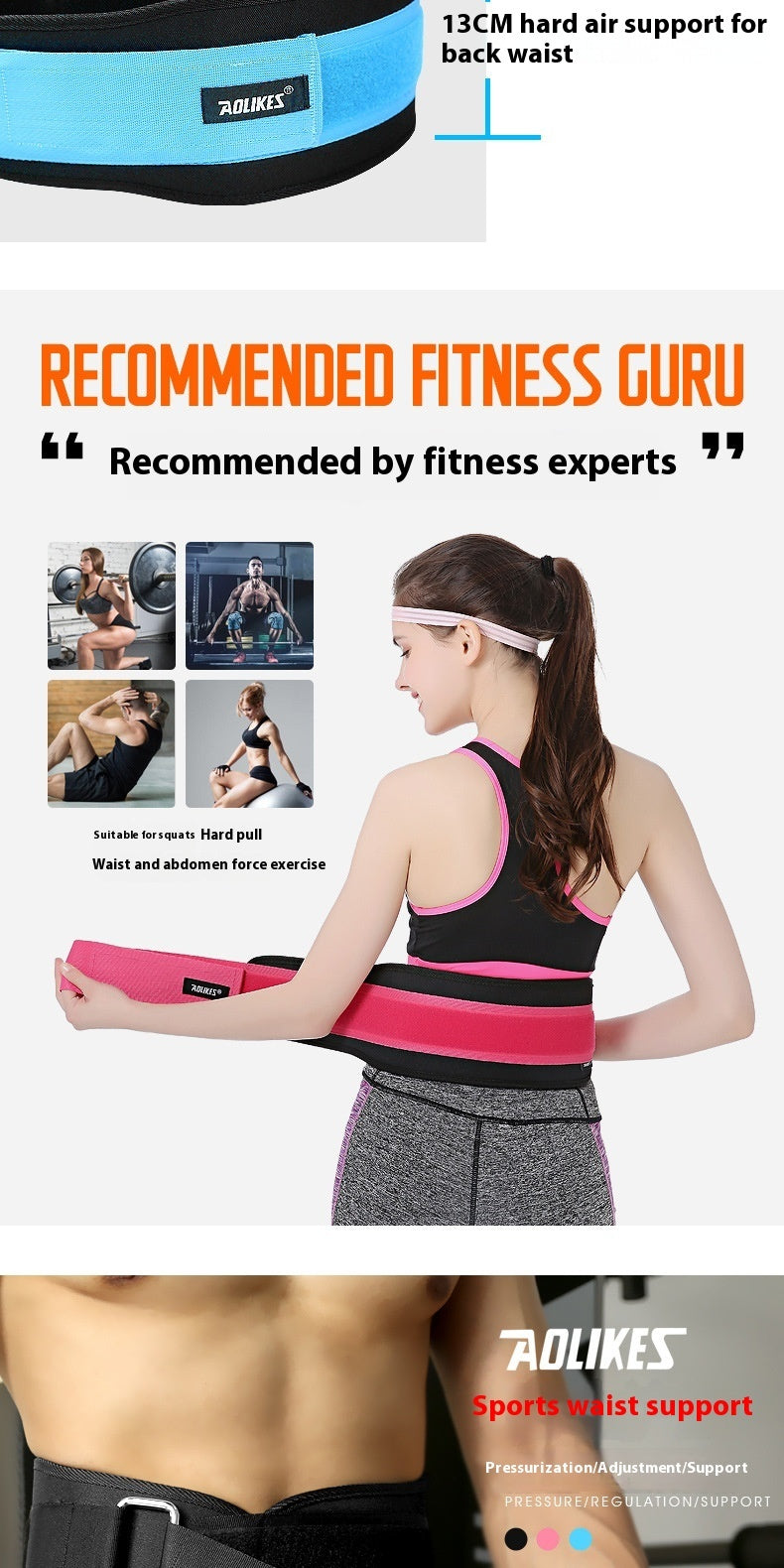 Squat Belt Weight Lifting Bodybuilding Fitness Training Sports Protection Pressure