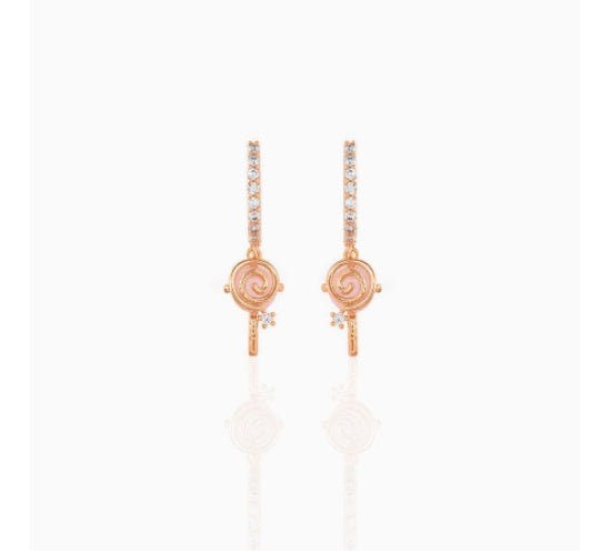 Copper Plated 18K Gold Earrings New Candy