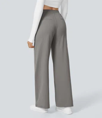 Long Sleeve Asymmetric Ruched Work Top