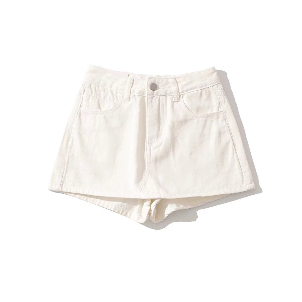 Sheath Ultra Short Denim Skirted Leggings Anti-exposure Underpants Denim European And American