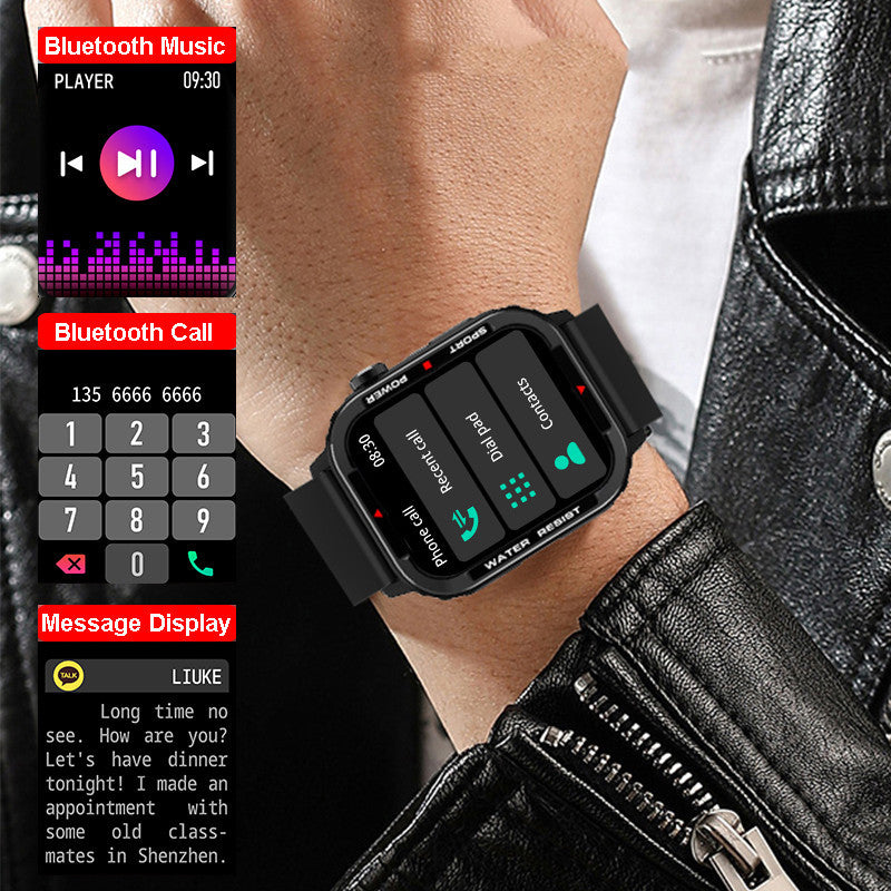 Bluetooth Sports Smartwatch Blood Pressure Blood Oxygen Monitoring 02