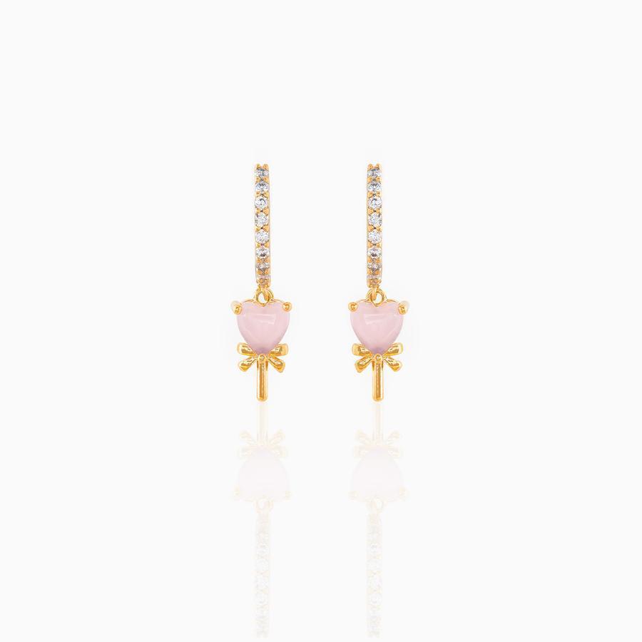 Copper Plated 18K Gold Earrings New Candy