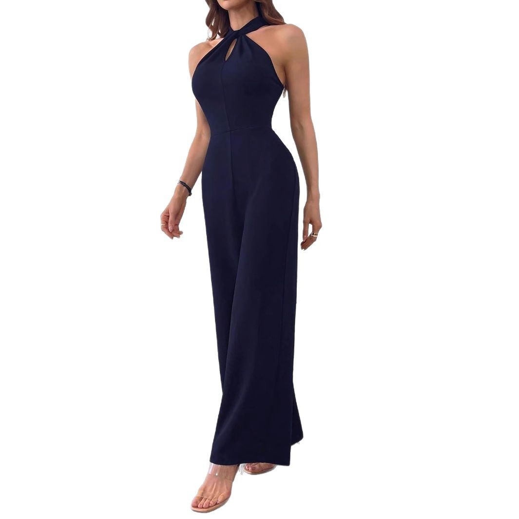 European And American Slim Fit Temperament Waist-controlled Jumpsuit