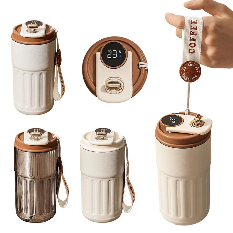Digital Thermal Bottle Portable Coffee Mug 08