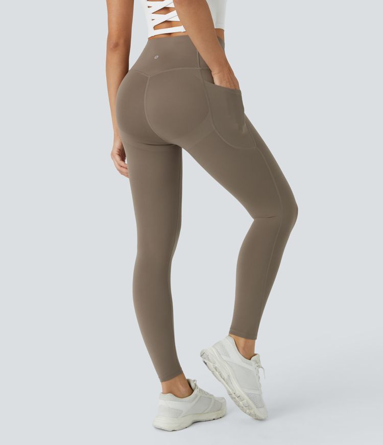 Halara Seamless Flow Mid-Rise Tummy Control Butt Lifting Yoga Leggings
