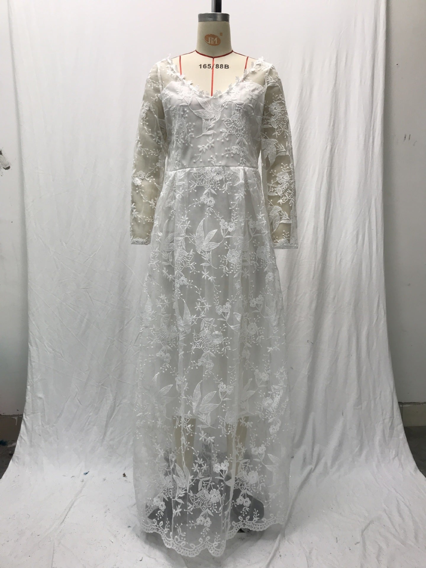Long Sleeve Off-shoulder White Bridal Wedding Dress Dress