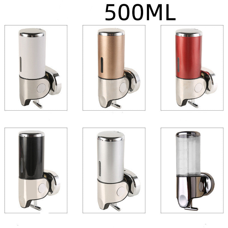 Professional stainless steel wall-mounted soap dispenser for hotel restroom with refillable design