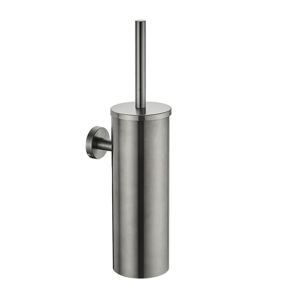 Durable vertical bathroom brush featuring 304 stainless steel and professional mounting system