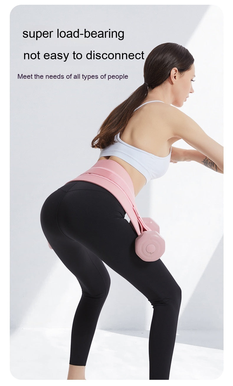 Dumbbell Barbell Weight-bearing Hip Bridge Auxiliary Strap Fitness Training Belt
