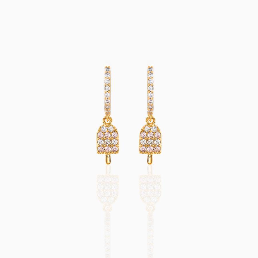 Copper Plated 18K Gold Earrings New Candy