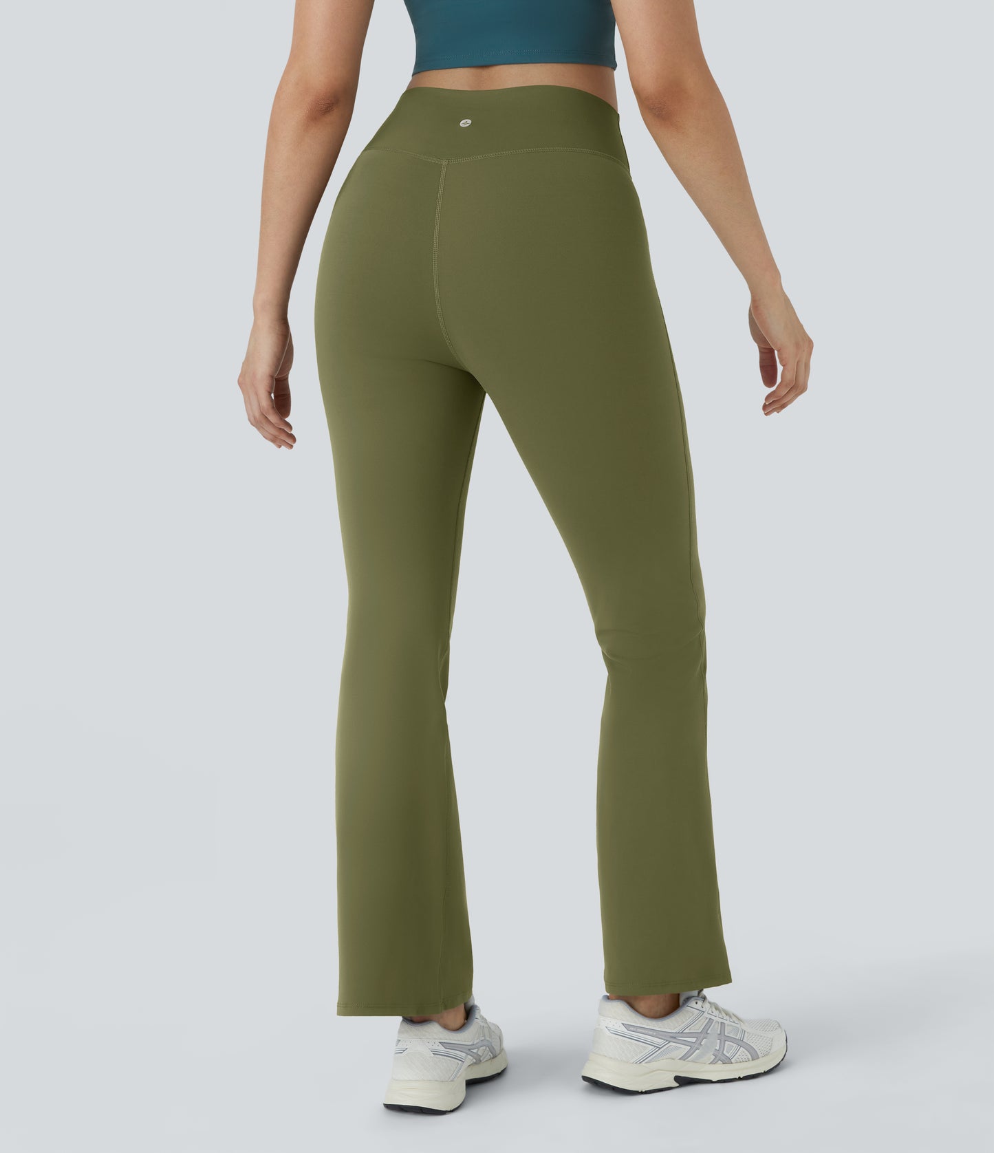 Flattering High-Waisted Crossover Flare Yoga Leggings for Stylish Comfort & Movement