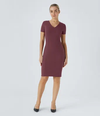 Spaghetti Strap Square Neck Backless Corset Split Bodycon Midi Casual Dress