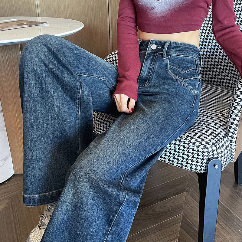 Women's Stretch High Waist Jeans Vintage
