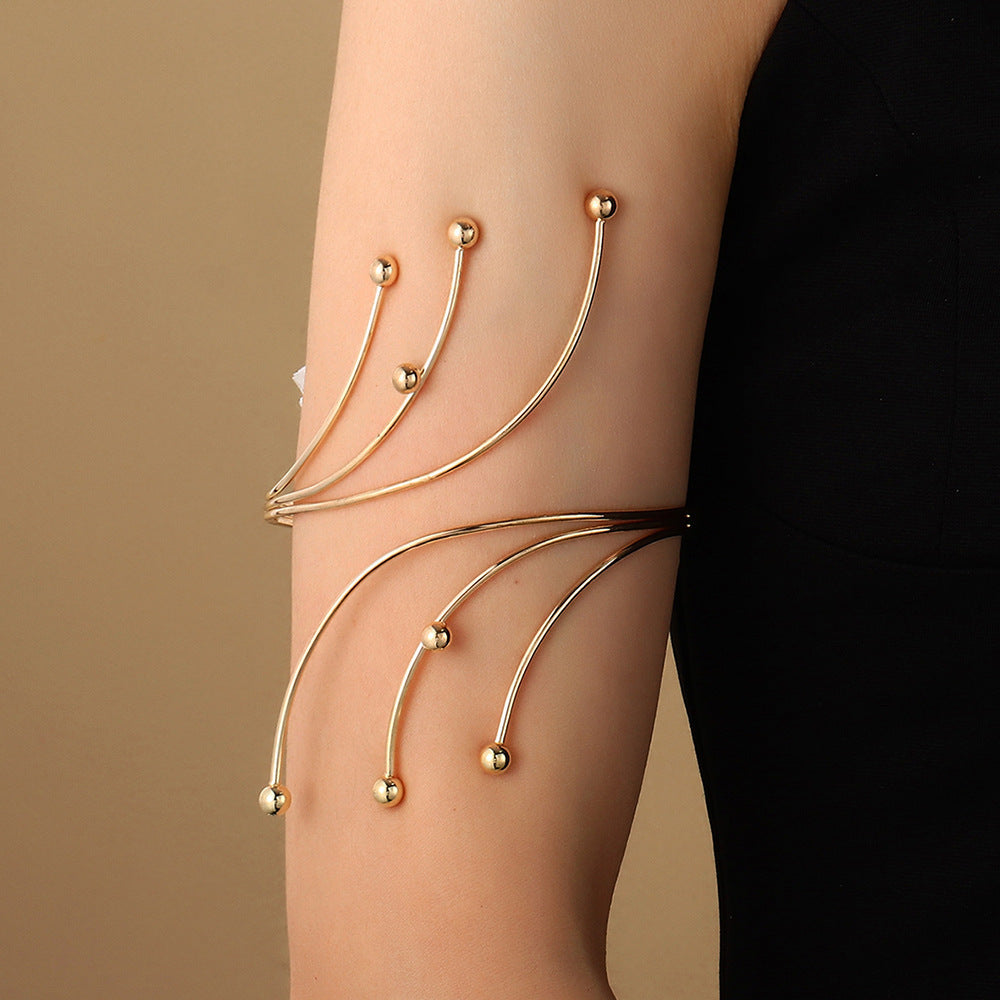 Women's European And American Open Arm All-match Exaggerated Bracelet