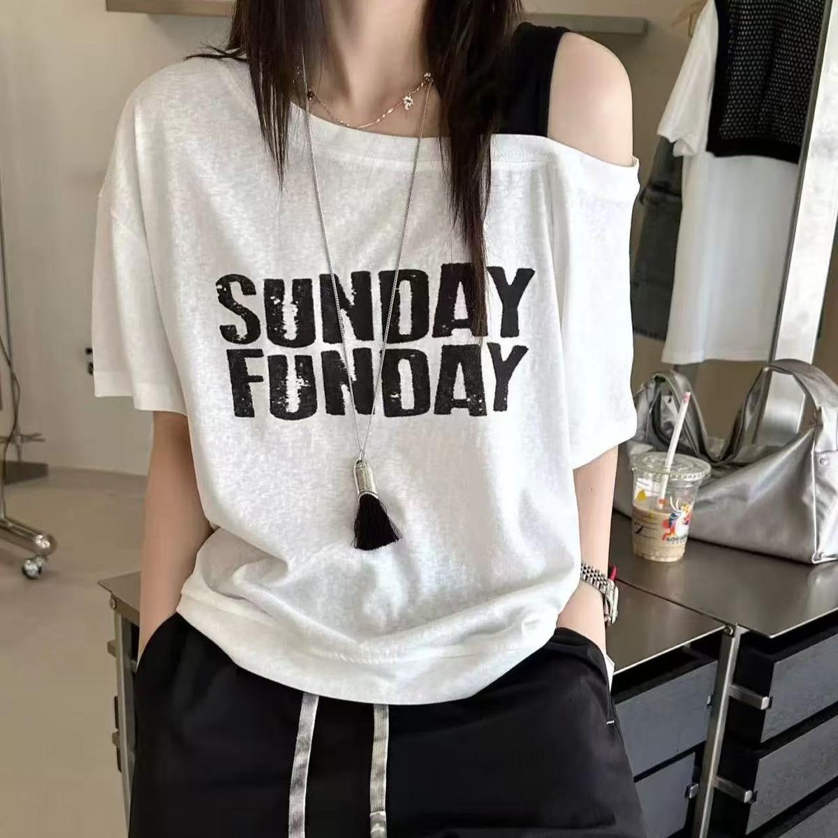 Short Sleeve Loose Slimming T-shirt Top