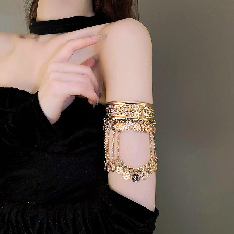 Women's European And American Open Arm All-match Exaggerated Bracelet