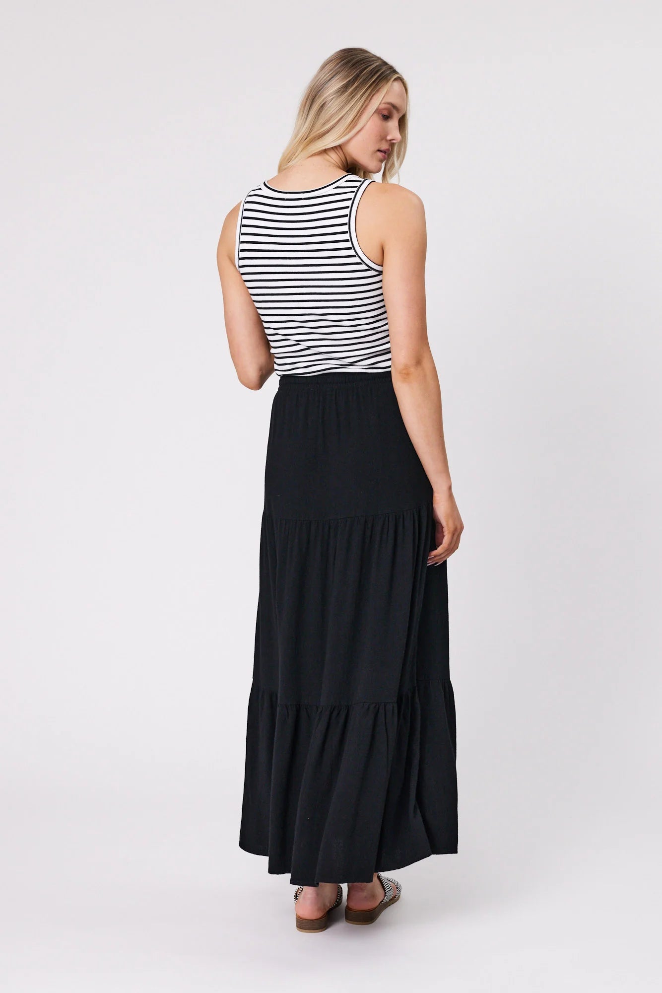 Shine On Essentials Maxi Skirt Black