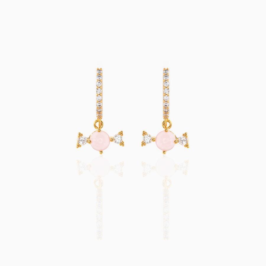 Copper Plated 18K Gold Earrings New Candy