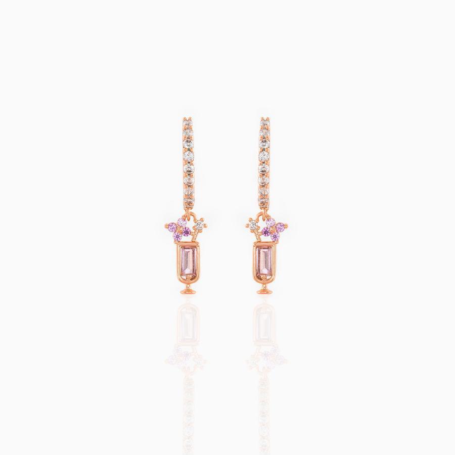 Copper Plated 18K Gold Earrings New Candy