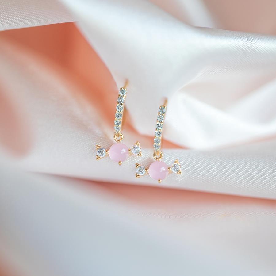 Copper Plated 18K Gold Earrings New Candy