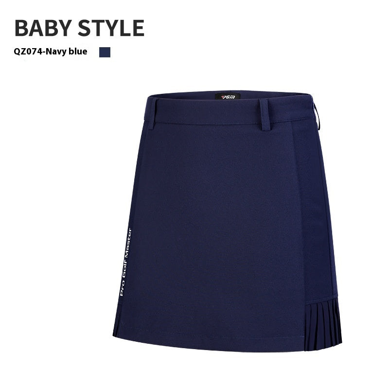 Summer Women's Pleated Back Swing Golf Skirt