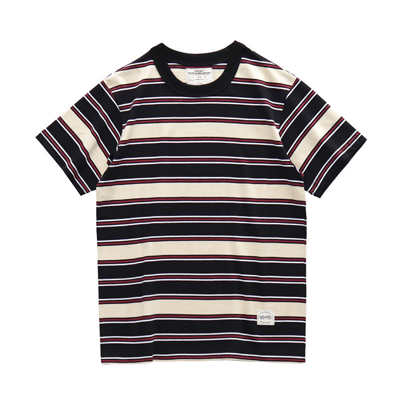 Couple Hit Color Bottoming Shirt T-shirt Men
