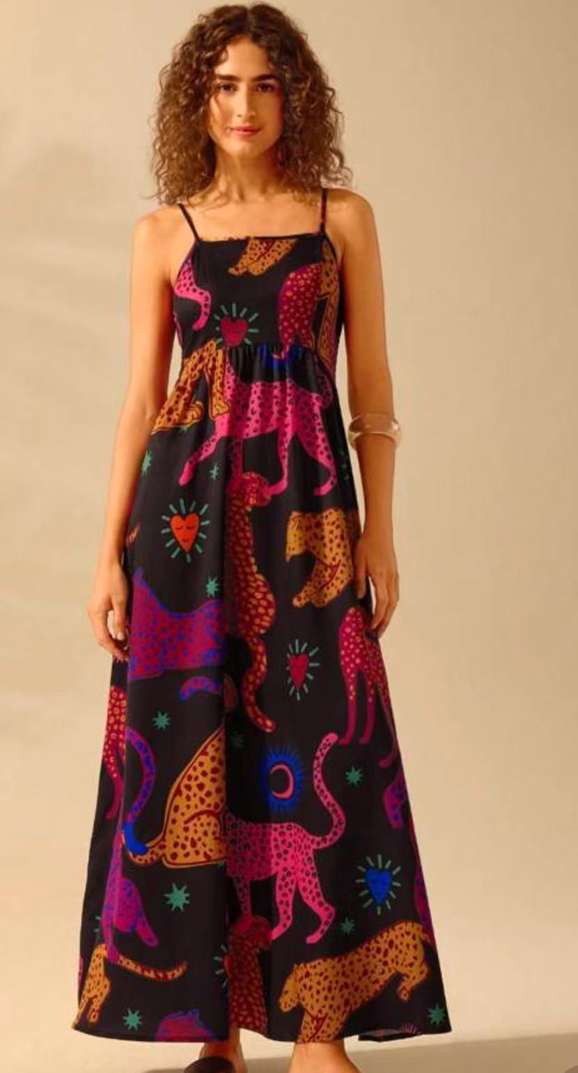Printing Slip Dress Vacation Style Women's Clothing