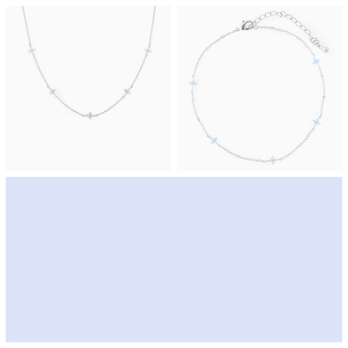 Blue Flower Necklace 05