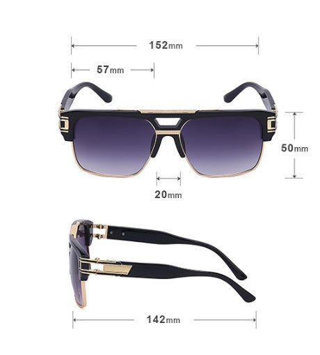 Men's Sunglasses Driving Large Frame Retro 08