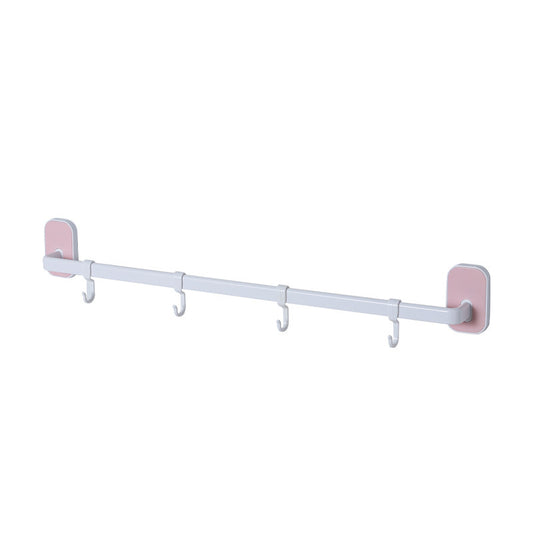 No-drill bathroom slippers rack with adhesive wall mount and water-resistant design