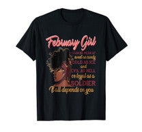 February Girl T-Shirt Funny Birthday Gift For Women