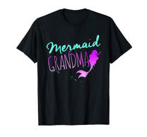 Mermaid Grandma Birthday And Bachelorette Party Gift Shirt