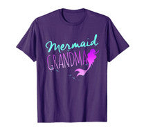 Mermaid Grandma Birthday And Bachelorette Party Gift Shirt