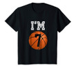 Kids Cute Basketball I'm 7 Boy Girl 7th Birthday Gift T-Shirt