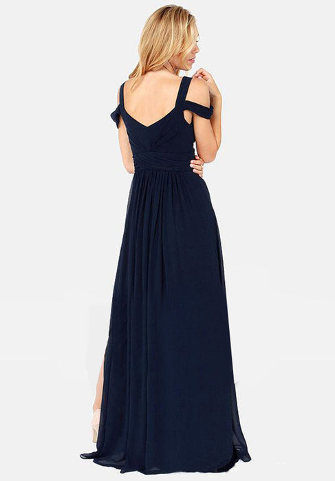 Long Floor Length Elegant Greek Style Pleated Dress 07