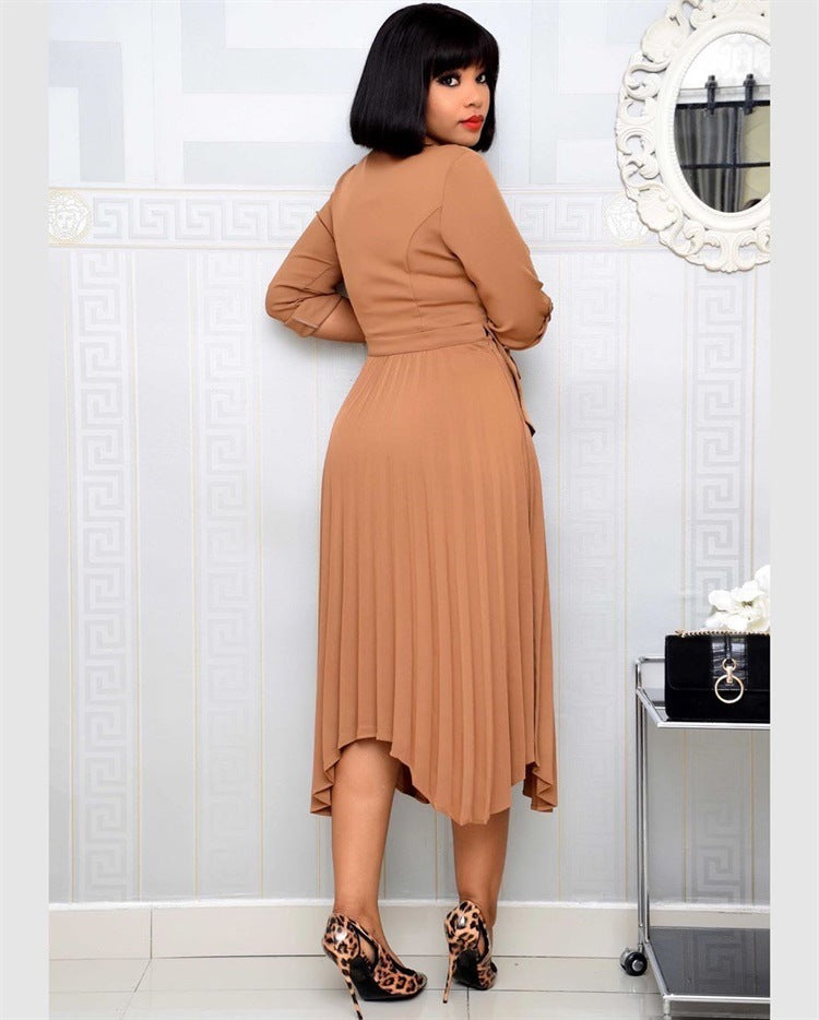 Suit pleated dress