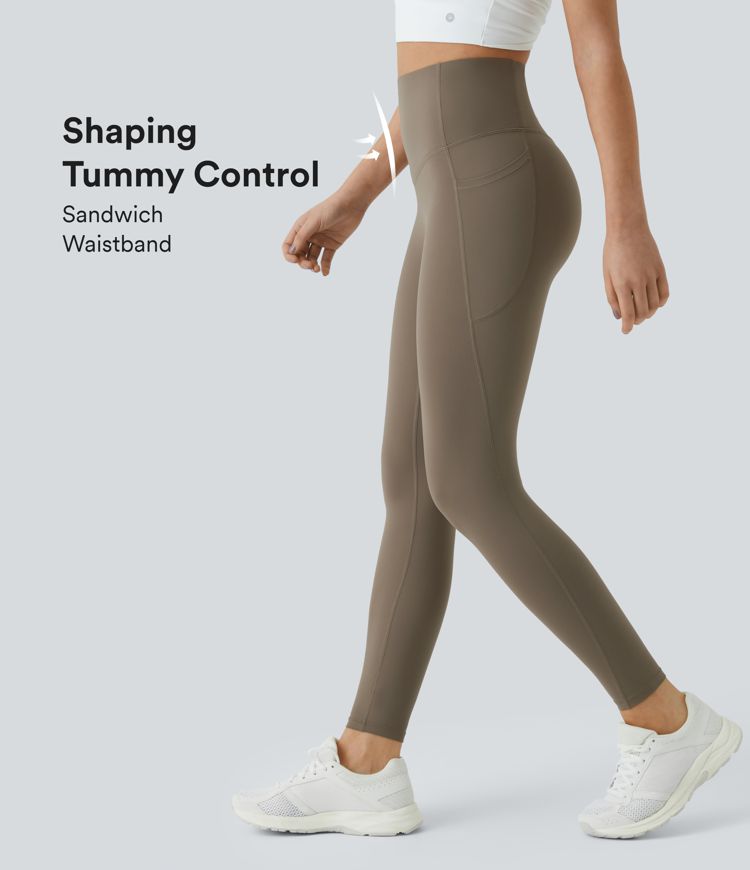 Halara UltraSculpt SoCinched High-Waisted Butt-Lifting Tummy Control Shaping Workout Leggings