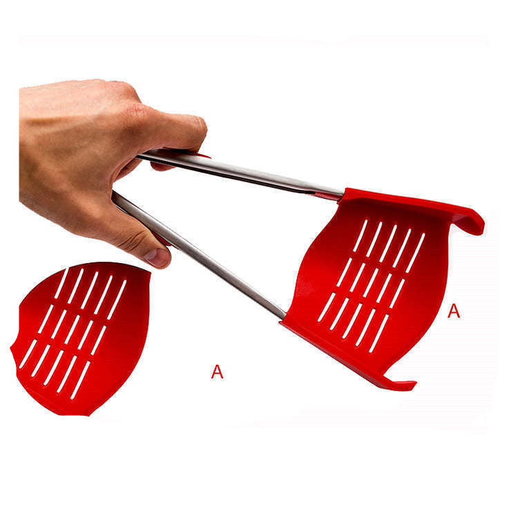 Multifunctional kitchen silicone clip showing flexible food sealing and hanging functionality in one device