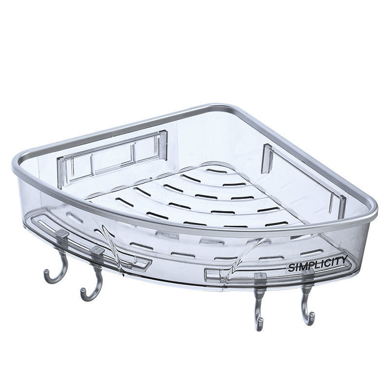 Wall-Mounted Bathroom Shelf Free Punching Toilet Storage Rack 02