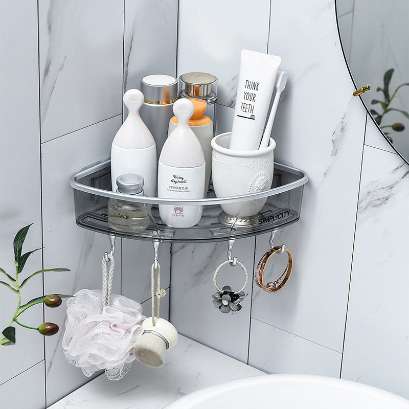 Wall-Mounted Bathroom Shelf Free Punching Toilet Storage Rack 03