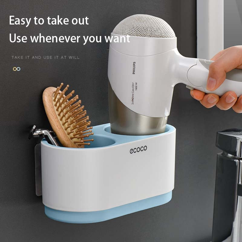 Hair Dryer Rack Toilet Shelf Bathroom Wall Hanging Hair Dryer Shelf 10